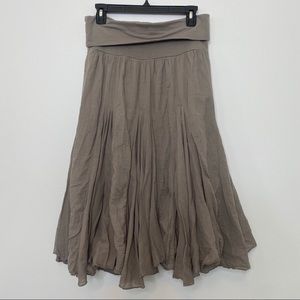 French gray layered flouncy skirt